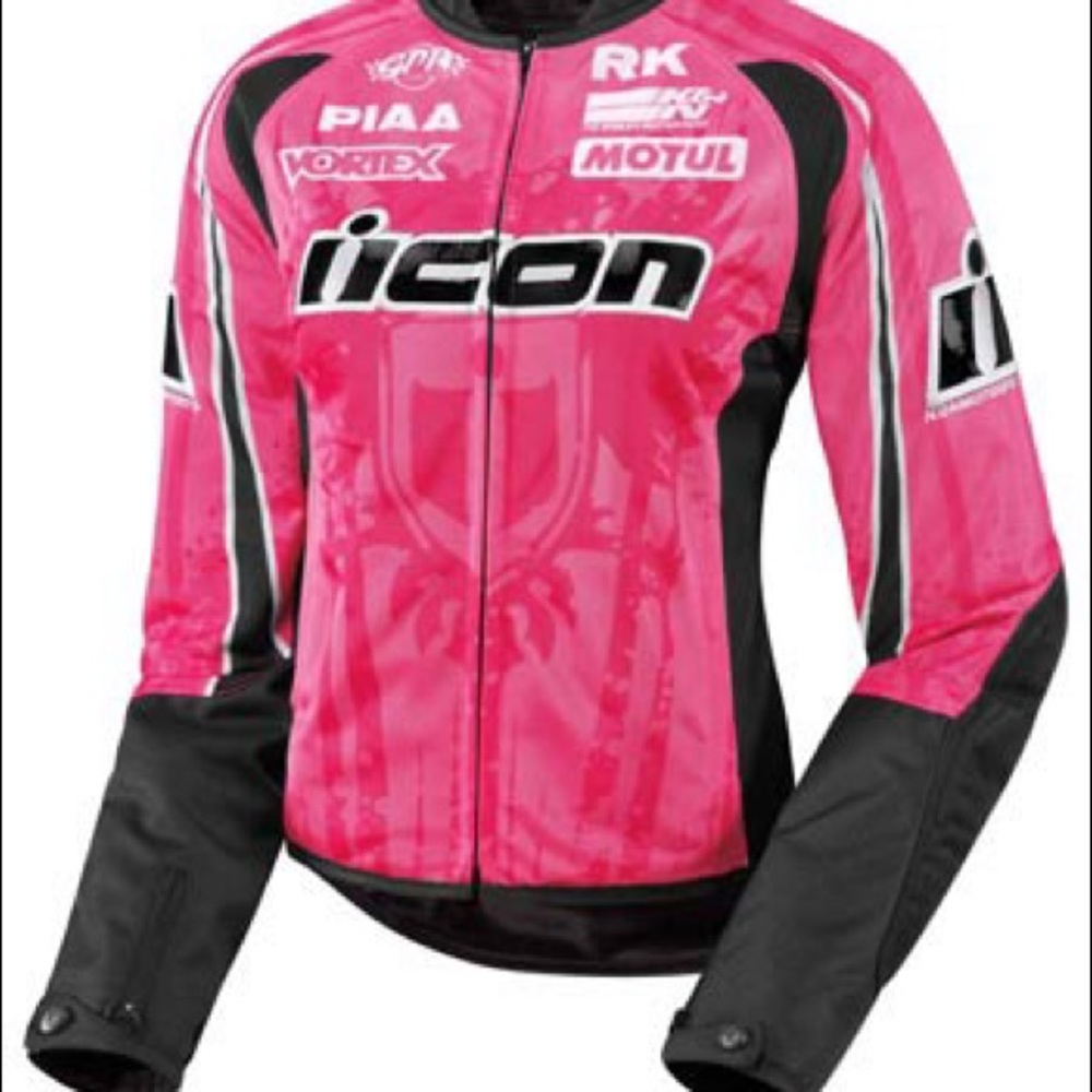 Icon Hooligan 2 Women’s Pink Motorcycle Jacket XS